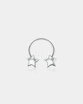 3D Star Horseshoe Septum Ring