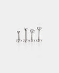 CZ Threadless Push Pin Titanium Cartilage Stud