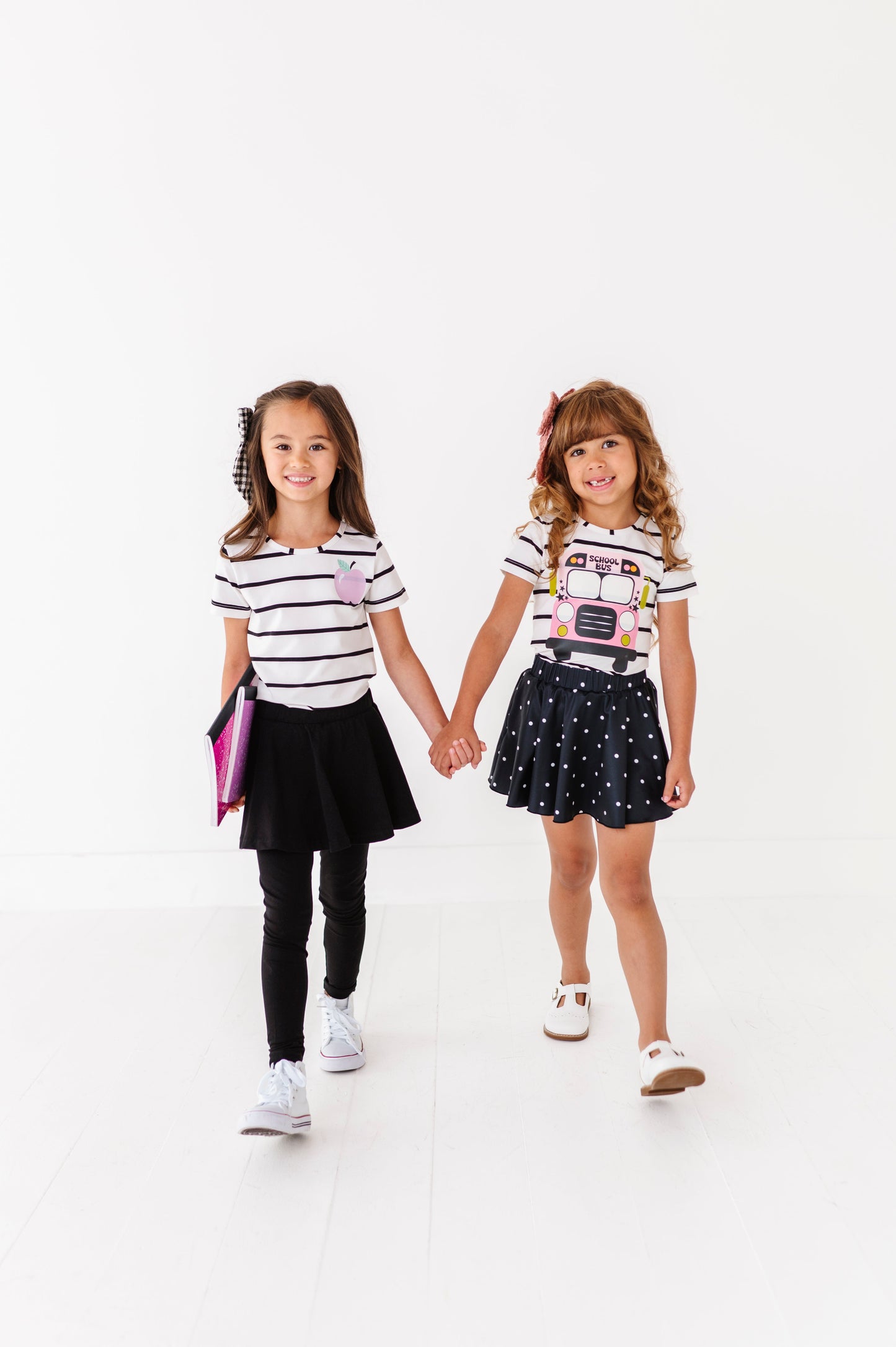 Black Skirted Slim Leggings