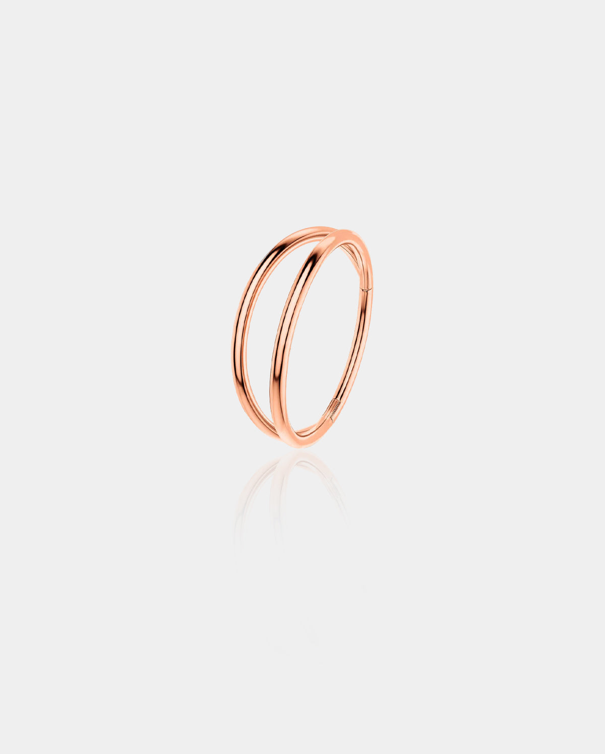 20G Double Hoop Hinged Segment Nose Ring