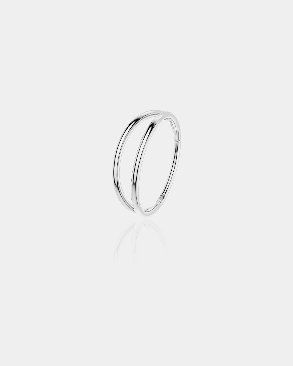 20G Double Hoop Hinged Segment Nose Ring
