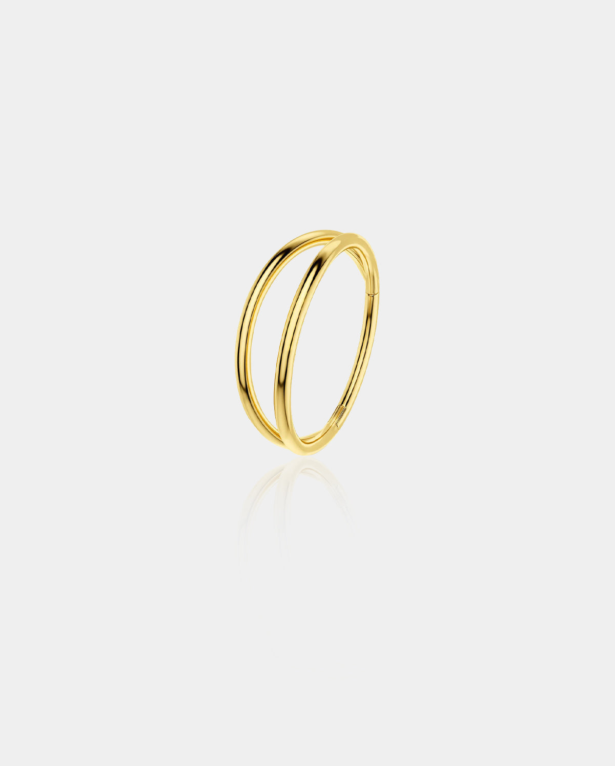 20G Double Hoop Hinged Segment Nose Ring