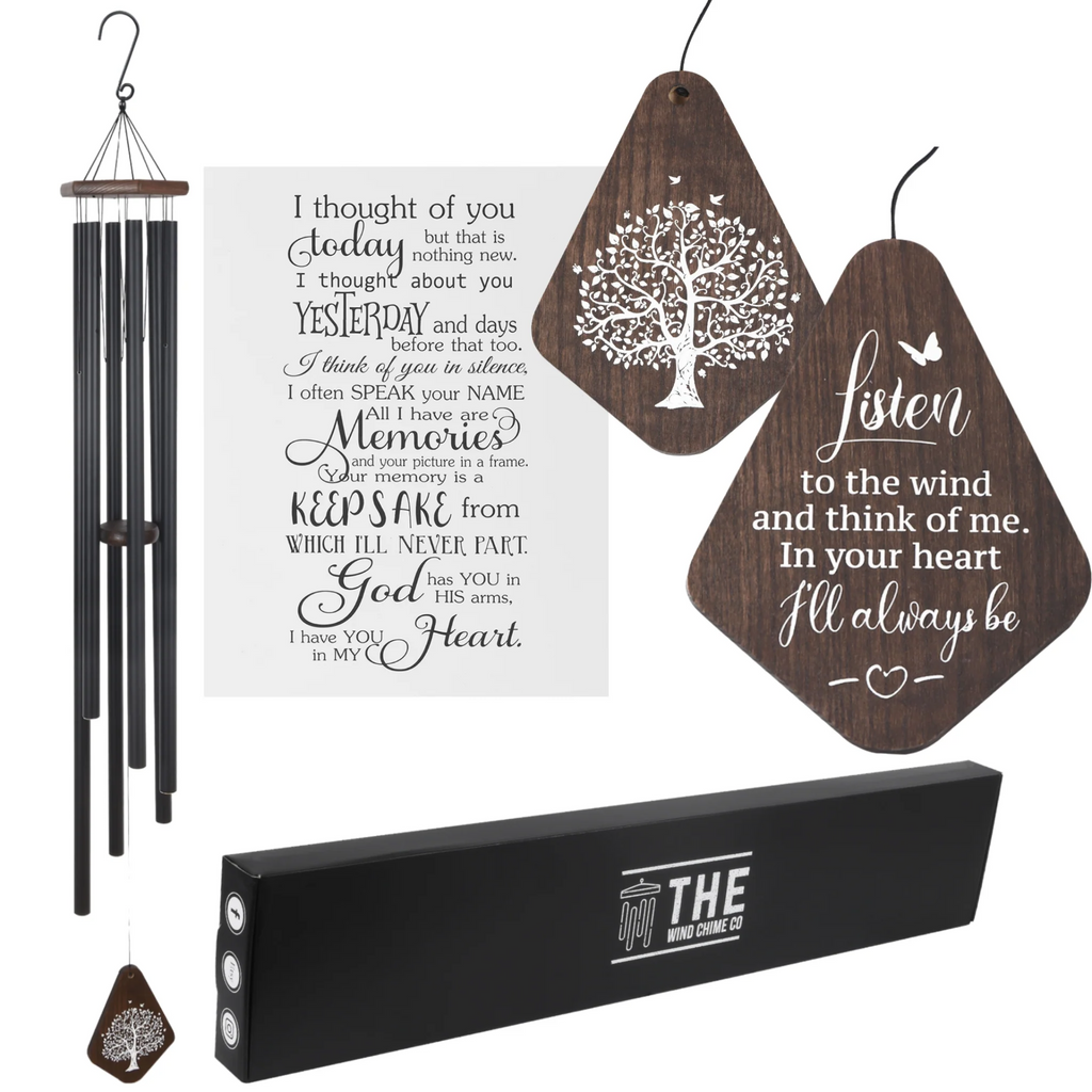 Memorial Serenity Large Deep Tone Wind Chime Church Bells, Thoughtful Gift For Special Occasions or Reflections 55”