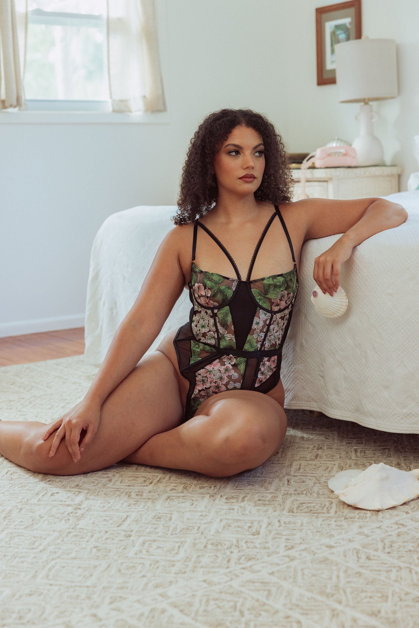 KILO BRAVA HYDRANGEA NIGHT - UNDERWIRE BODYSUIT