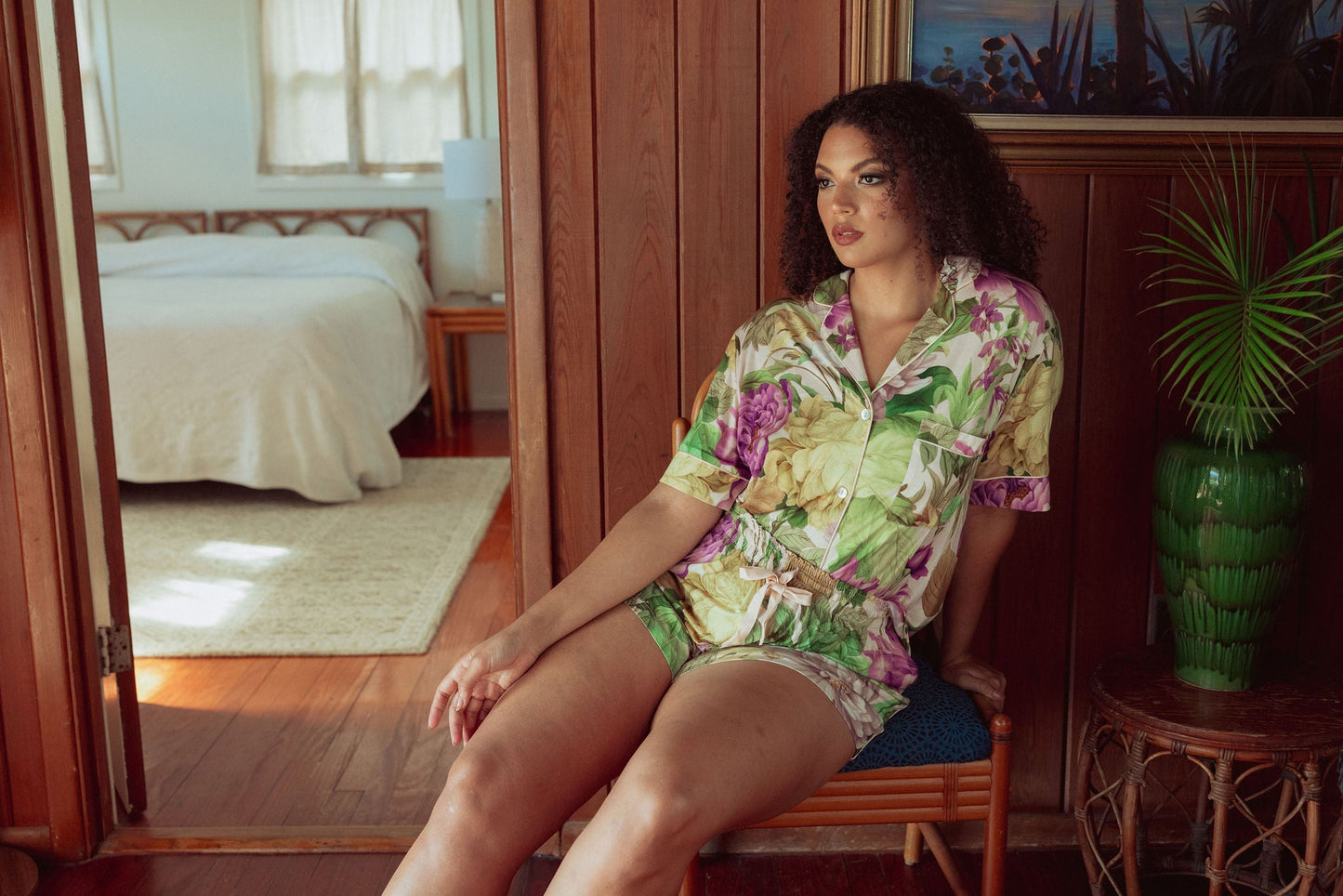 KILO BRAVA SPRING GARDEN MODAL - SHORTIE PJ SET