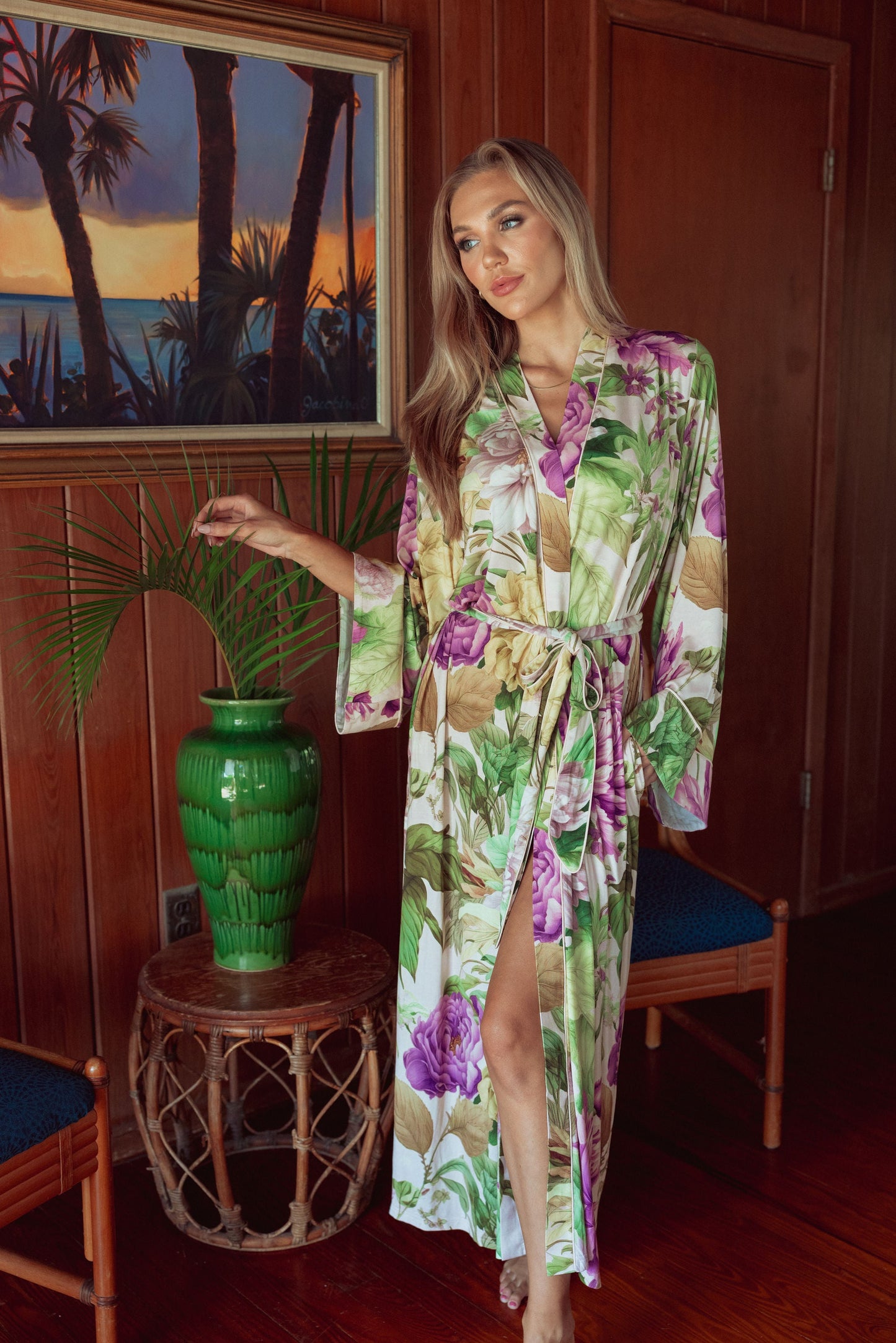 KILO BRAVA SPRING GARDEN MODAL - MAXI ROBE