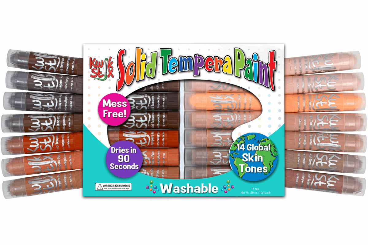Kwik Stix Paint Sticks Global Skin Tones, 14 Pack