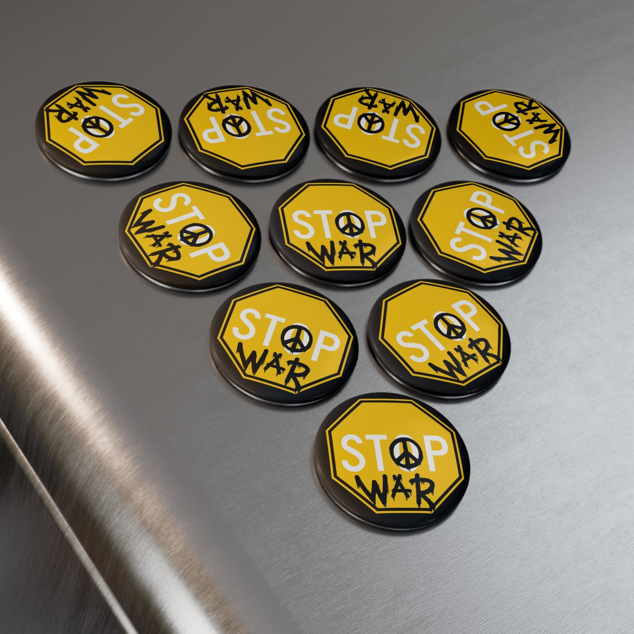 Stop War Arizona Libertarian Party Button Magnet, Round (1 & 10 pcs)