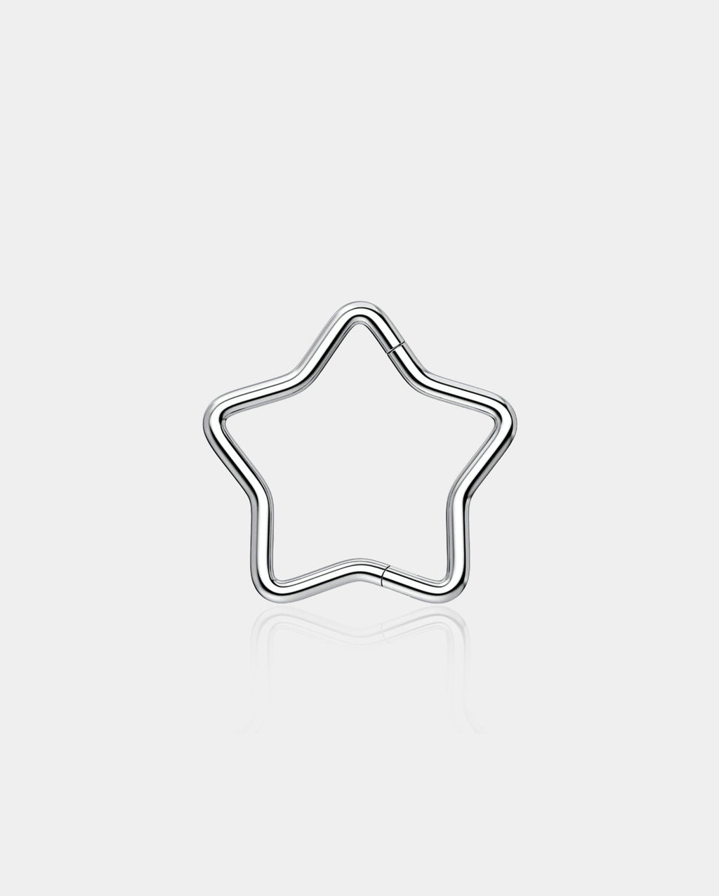 Star Hinged Segment Titanium Septum Ring
