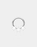 Alligned Triple Star Daith Septum Ring