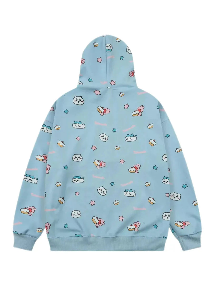 'Hachii' Kawaii Streetstyle Cute Hoodie Jacket