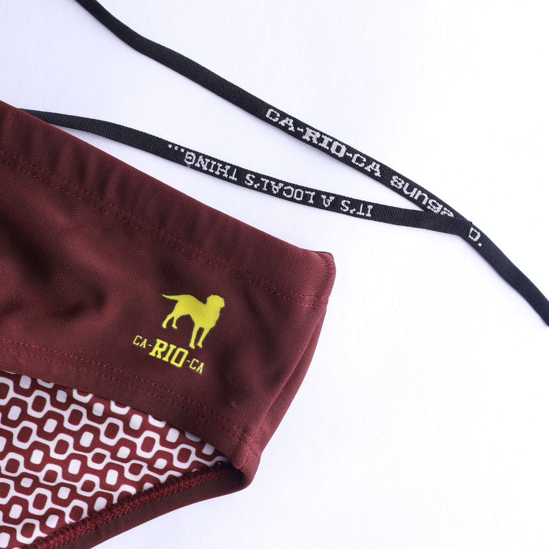 Barolo burgundy solids  Men's Swimming Sunga - Beachwear for Men