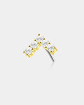 14K Gold Arrow Shape Threadless Nose Stud