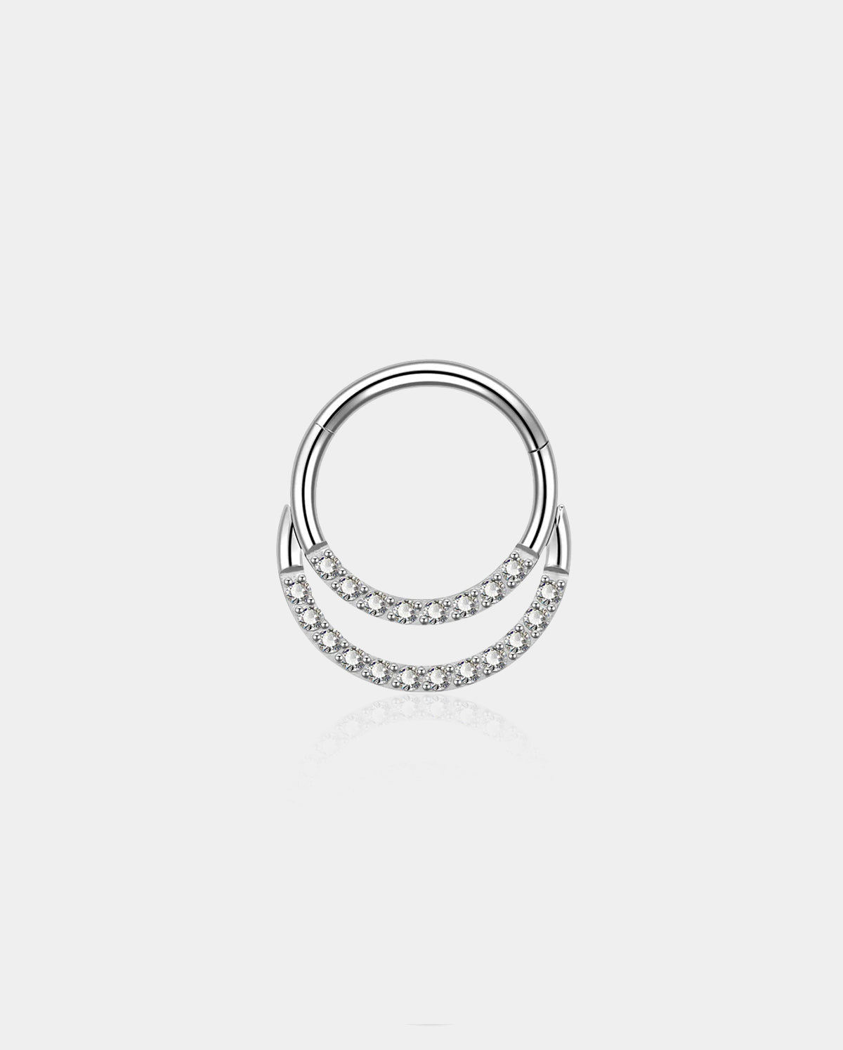 CZ Paved Double Loop Septum Clicker