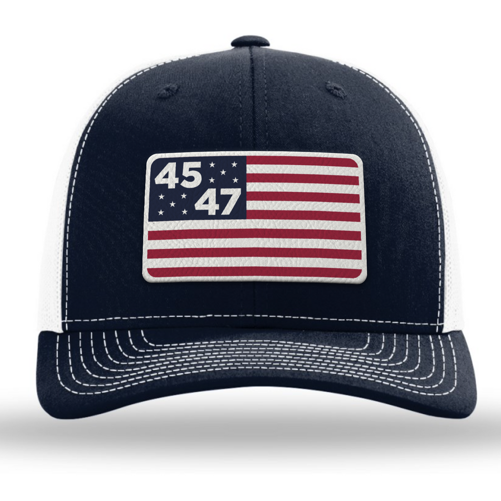 45th 47th president flag hat front