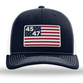45th 47th president flag hat front