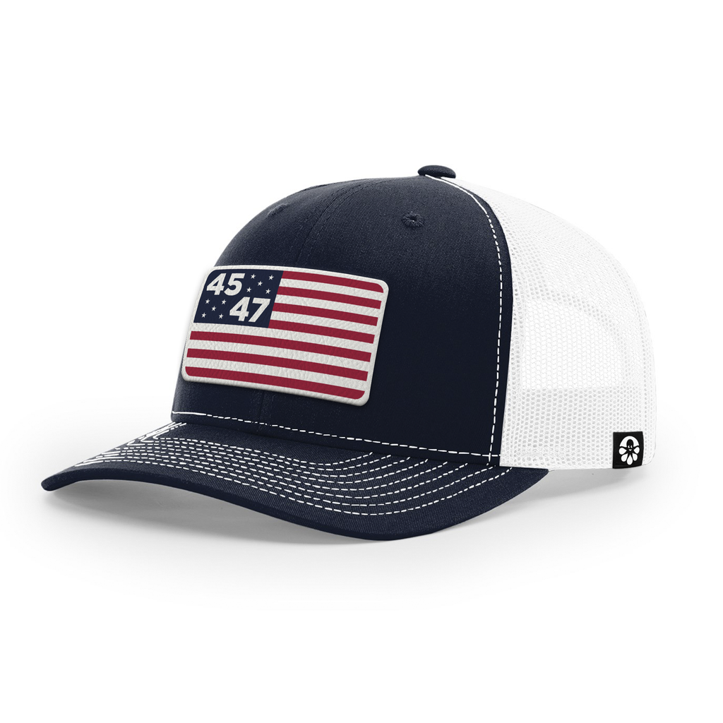45th 47th president flag hat angled view