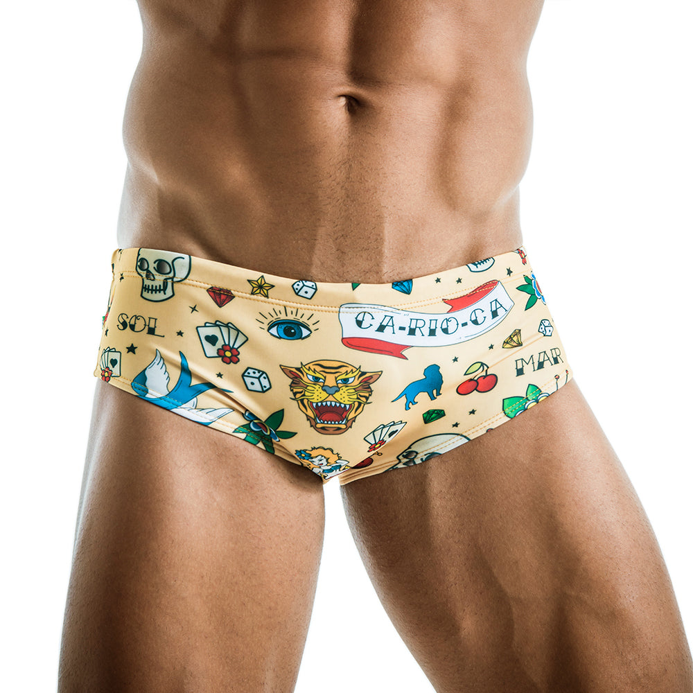 Sailor tattoo Sunga  - Men's Designer Swimwear - CLEARANCE / FINAL SALES