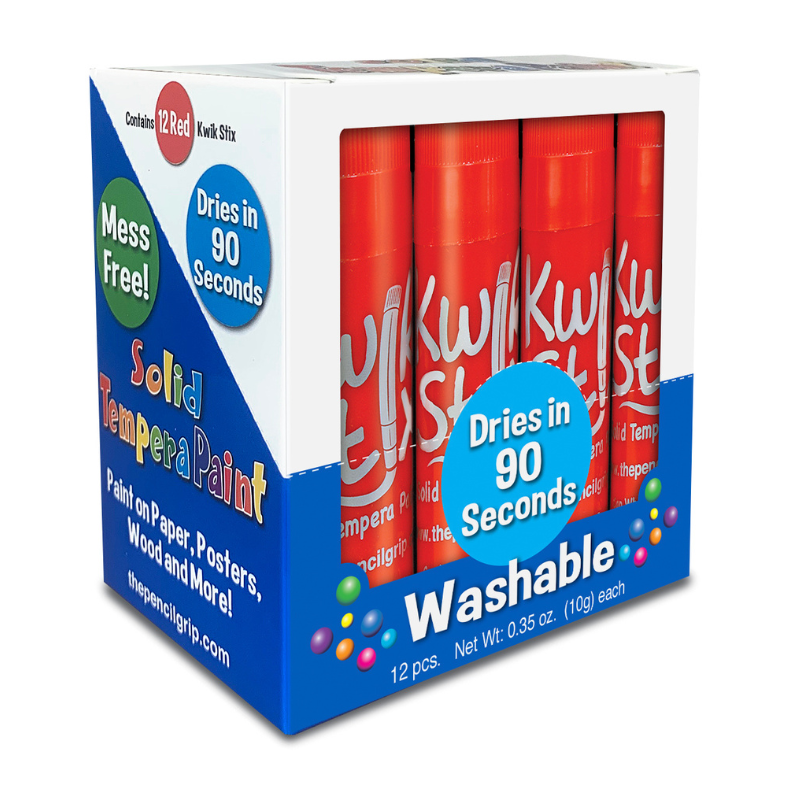 Single Colored Kwik Stix, Set of 12, Available in Various Colors