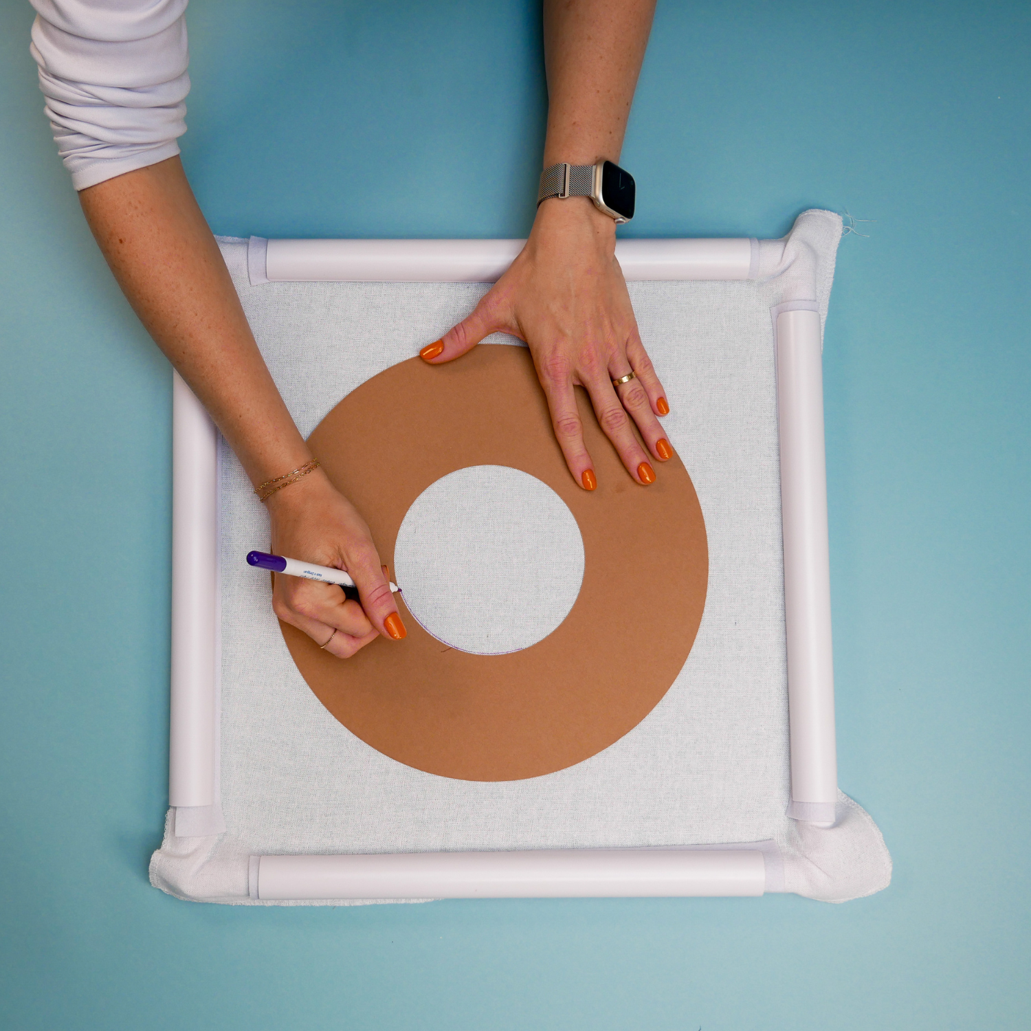 Punch Needle Mirror Kit