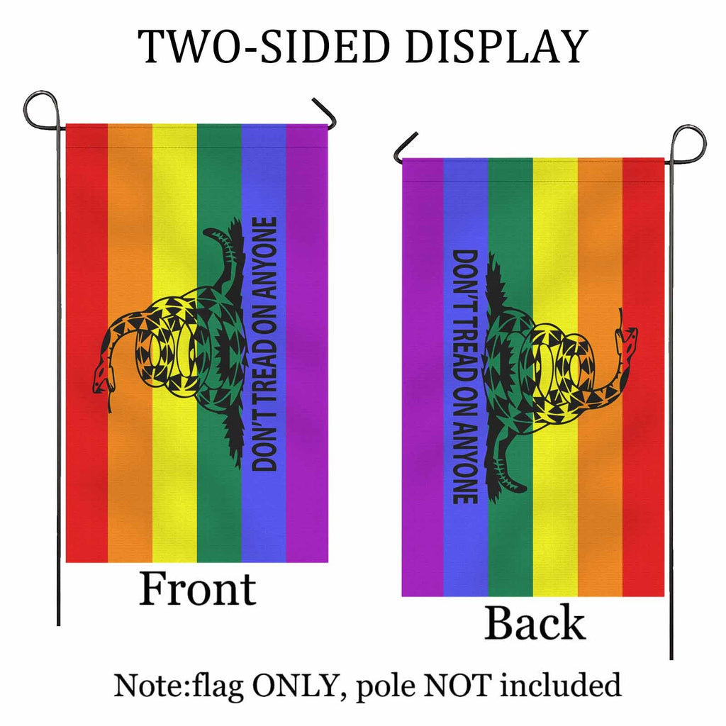Don't Tread - LGBT  Two Sided Flag