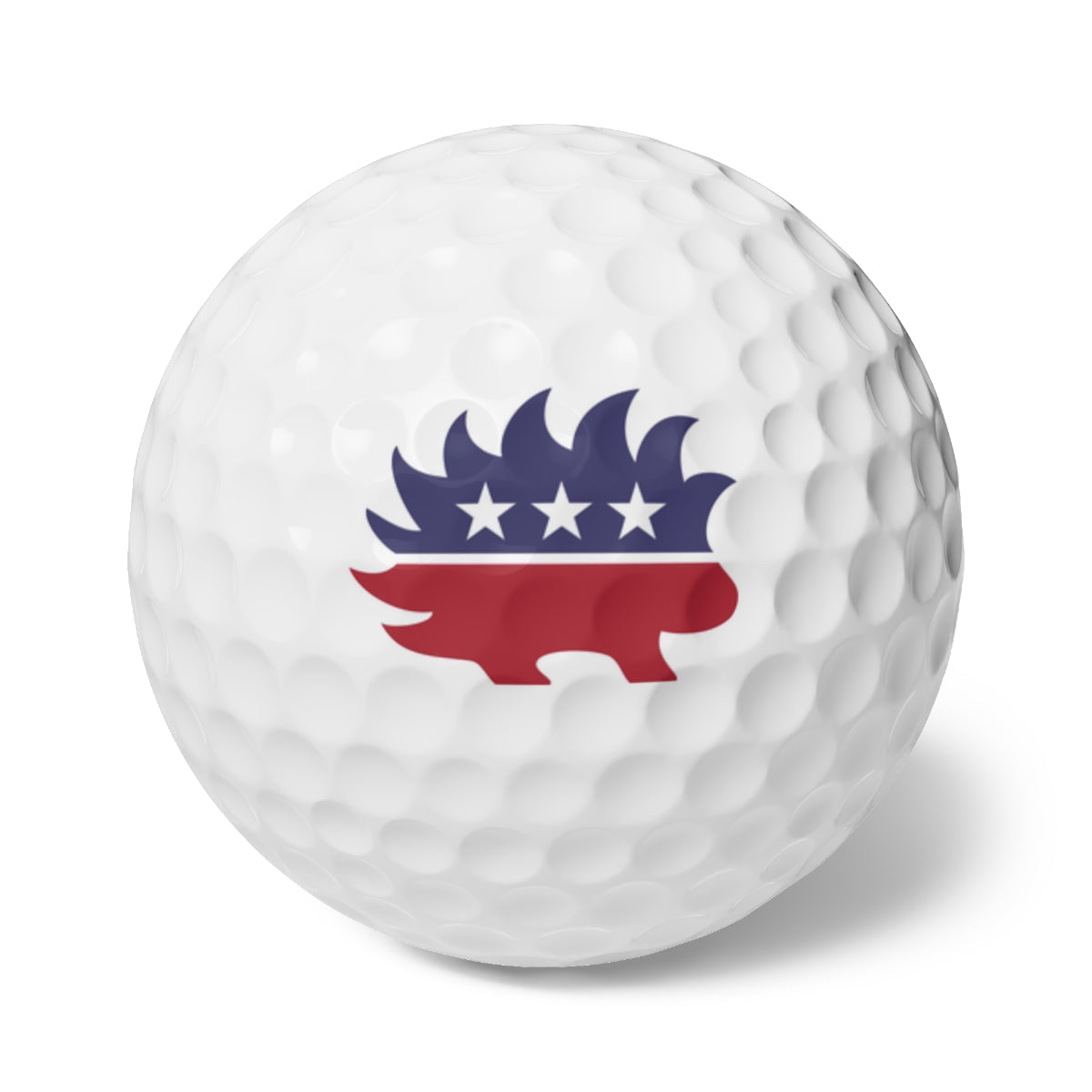 Libertarian Porcupine Golf Balls, 6pcs