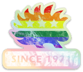 LGBTQ Libertarian Porcupine (Since 1971) Holographic Sticker 3x3