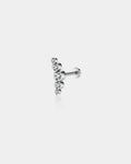 CZ Cluster Internally Threaded Titanium Helix Stud