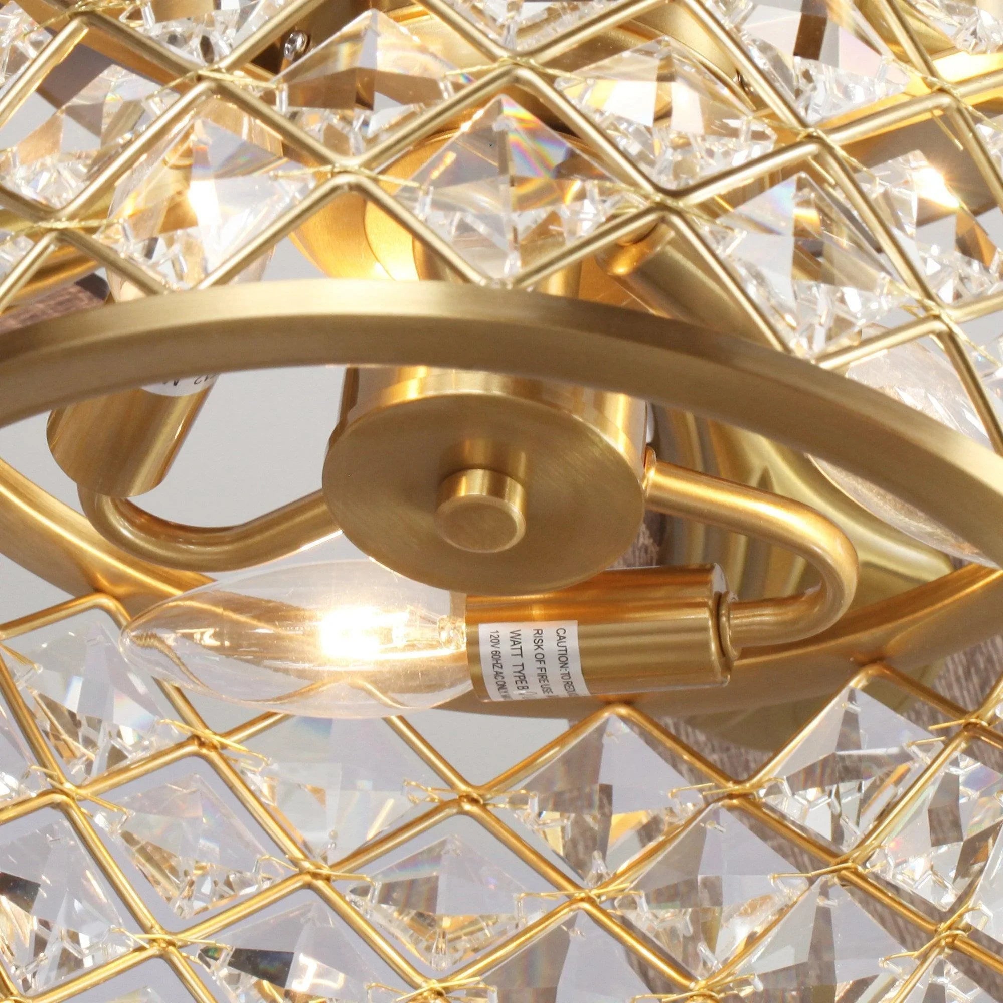 52" Golden Industrial Ceiling Fan