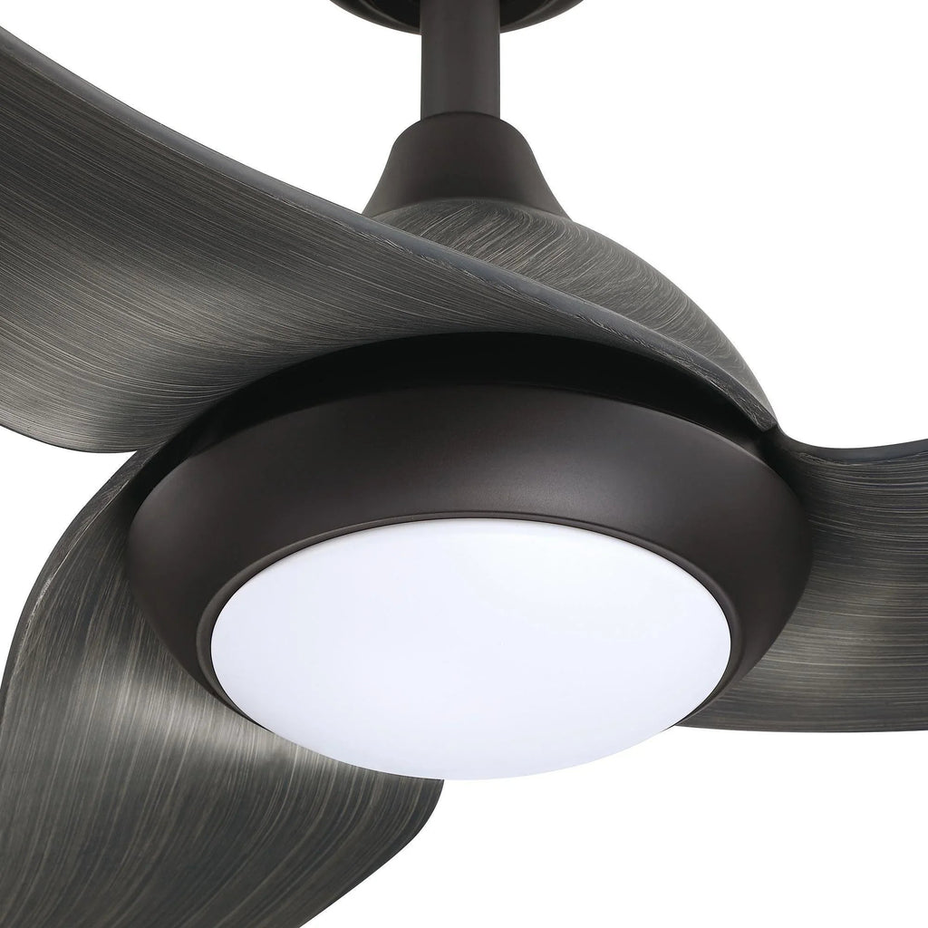 52" Industrial DC Motor Downrod Mount Reversible Ceiling Fan with LED Lighting and Remote Control