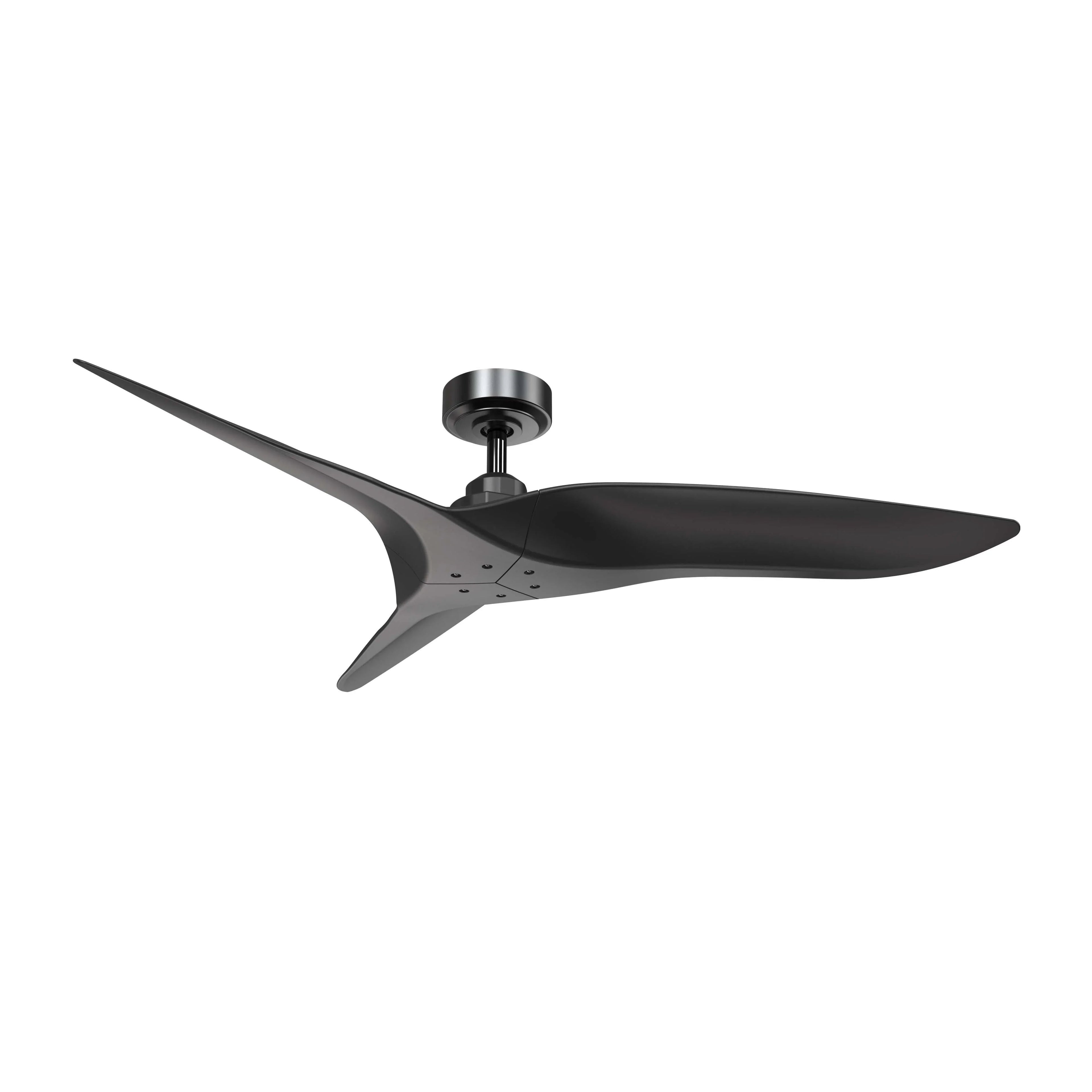 52" Punjab Industrial DC Motor Downrod Mount Reversible Ceiling Fan with Remote Control