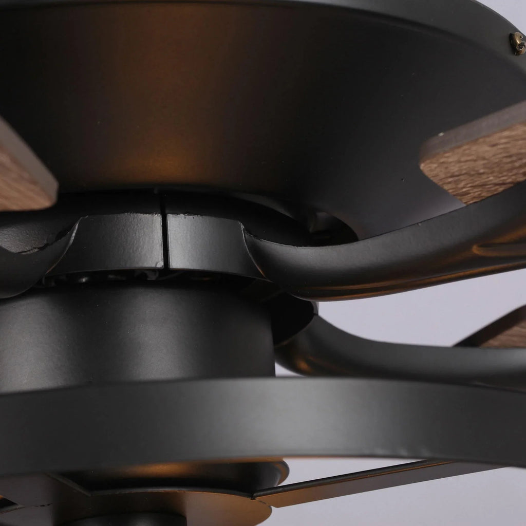 52" Wisner Industrial Downrod Mount Reversible Ceiling Fan with Lighting and Remote Control