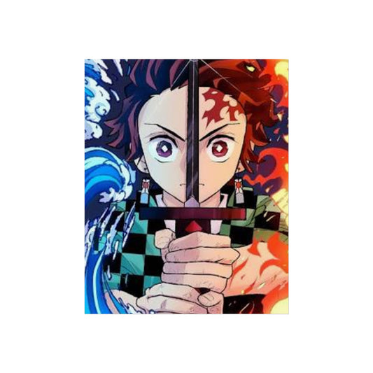 Demon Slayer Anime Fine Art Poster - Tanjiro Kamado Print for Home Decor