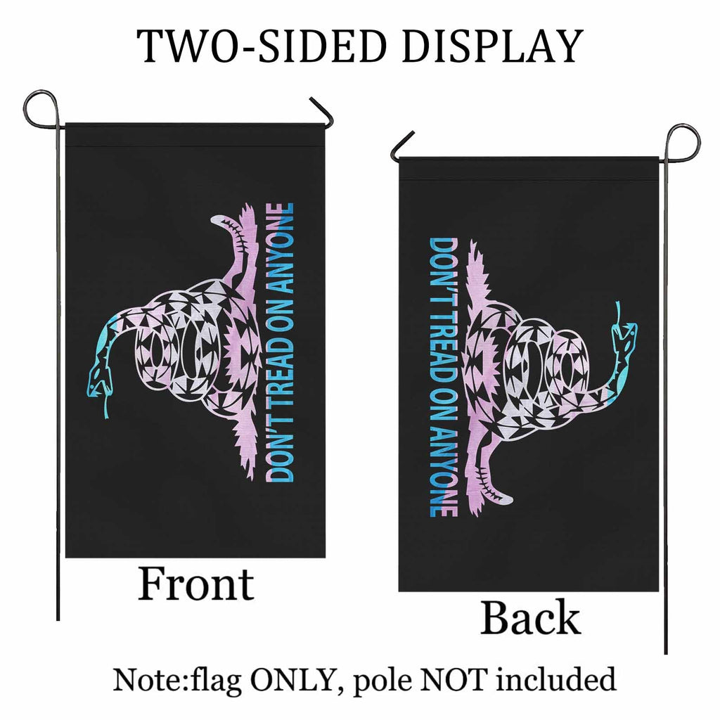 Don't Tread on Anyone - LGBT trans Two Sided Flag