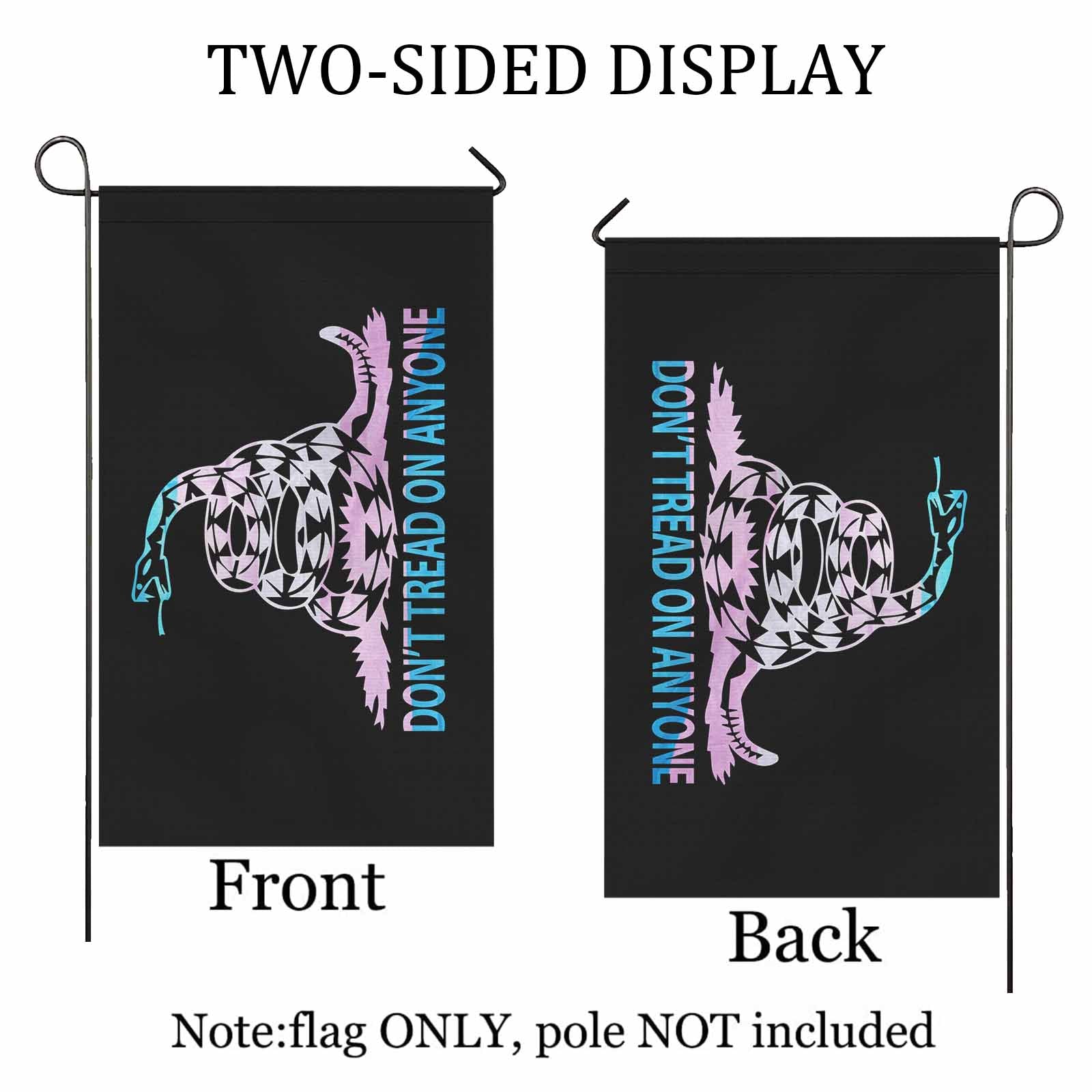 Don't Tread on Anyone - LGBT trans Two Sided Flag