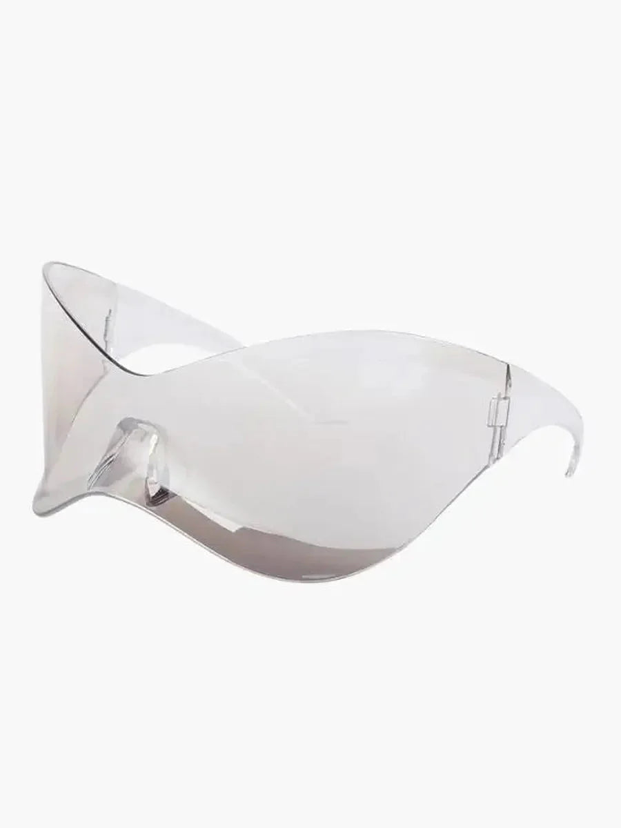 'Glider' Streamlined futuristic oversized sunglasses