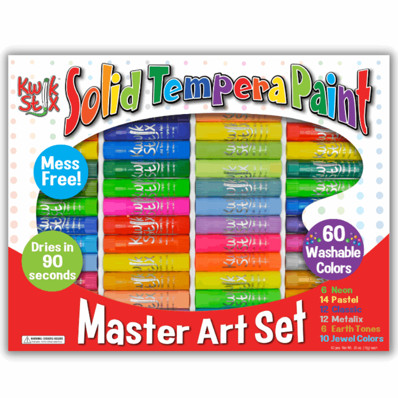 Kwik Stix Paint Sticks Master Art Set, Set of 60 Colors