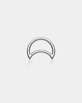 Titanium Moon Daith Cartilage Earrings Helix Hoop