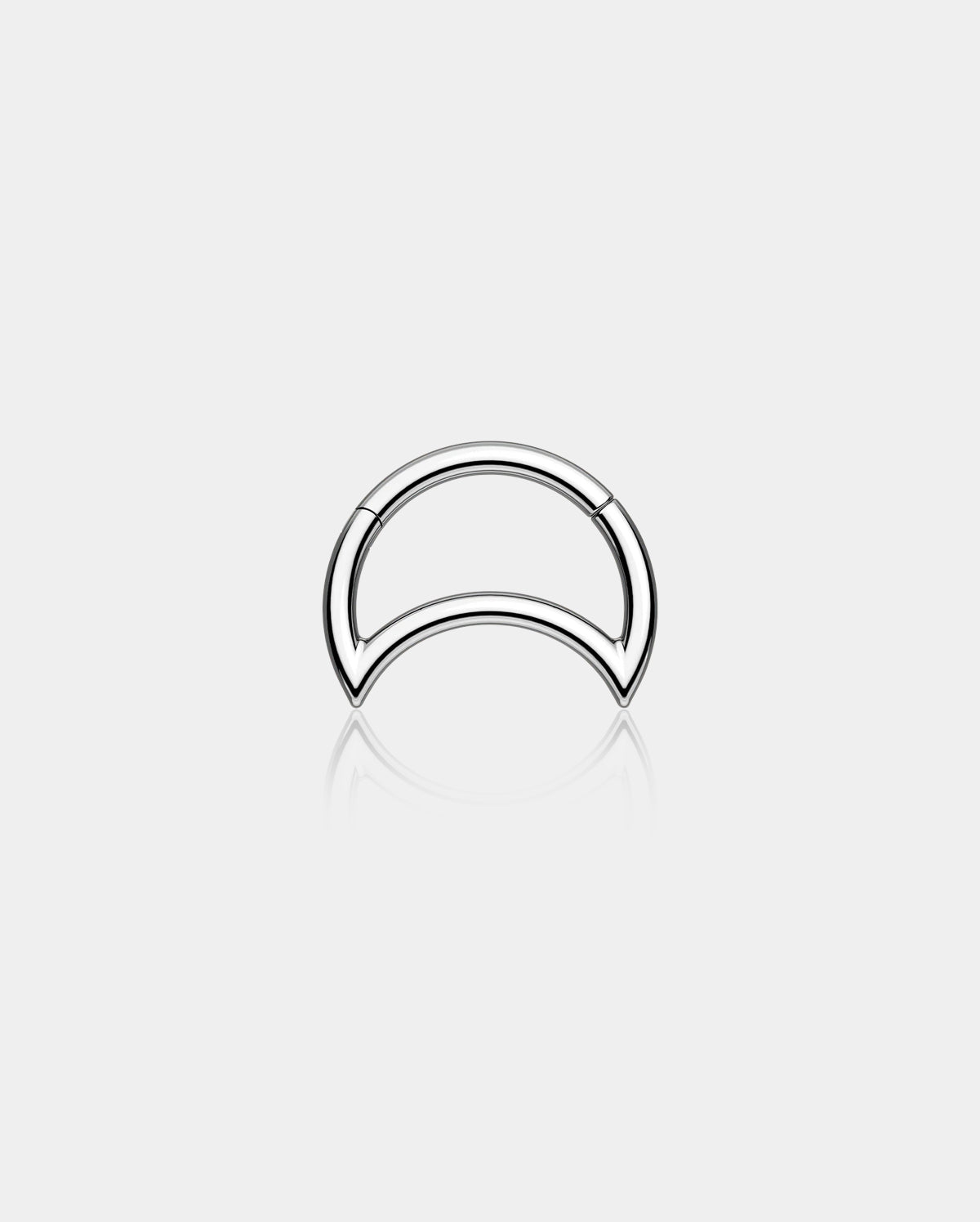 Titanium Moon Daith Cartilage Earrings Helix Hoop