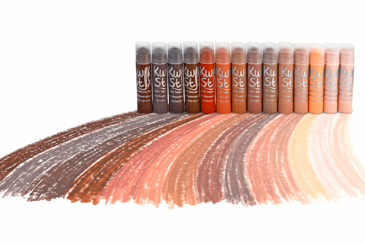 Kwik Stix Paint Sticks Global Skin Tones, 14 Pack