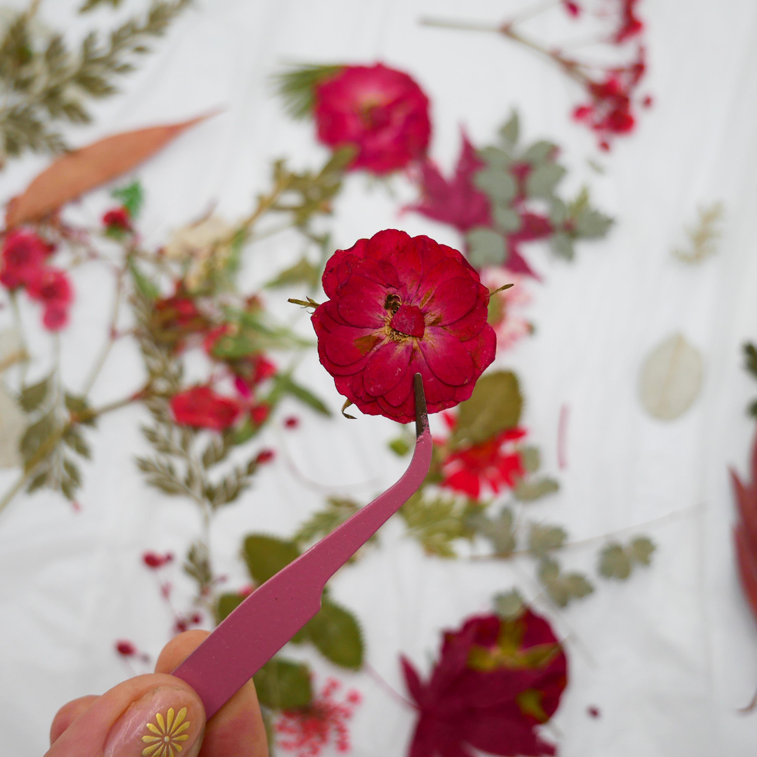 Holiday Floral Resin Serving Tray Kit