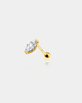 14K Gold Teardrop Tragus Cartilage Earring