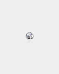 14K White Gold CZ Belly Ring Ball