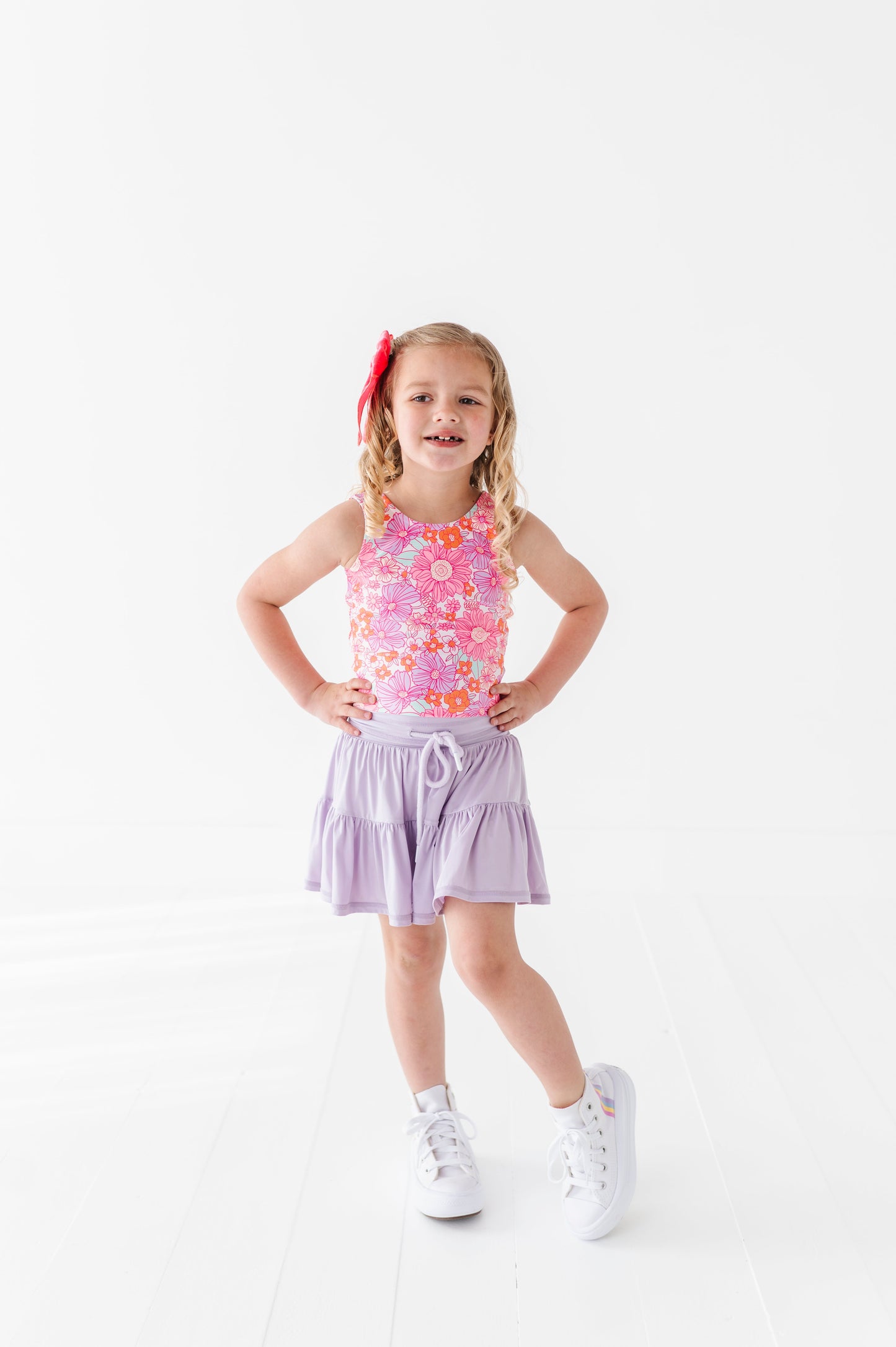 Very Violet | 2-tiered Skort