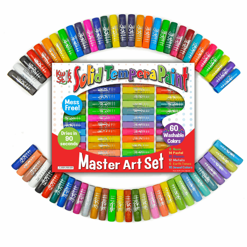 Kwik Stix Paint Sticks Master Art Set, Set of 60 Colors