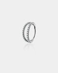 18G CZ Double Hoop Titanium Cartilage Ring
