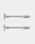 2PCS Screw Nipple Barbell Pack
