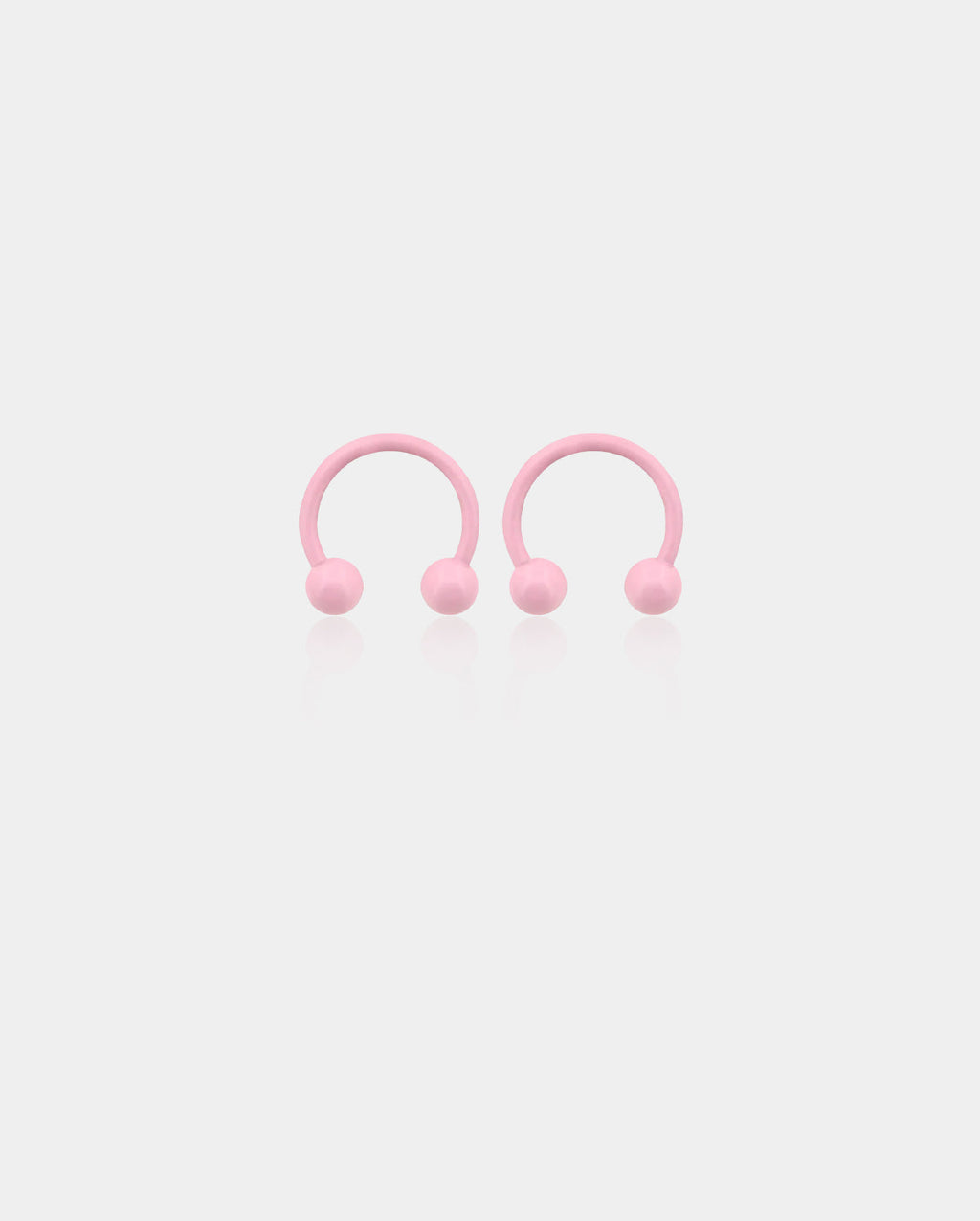 Macaron Pink Horseshoe Septum Ring