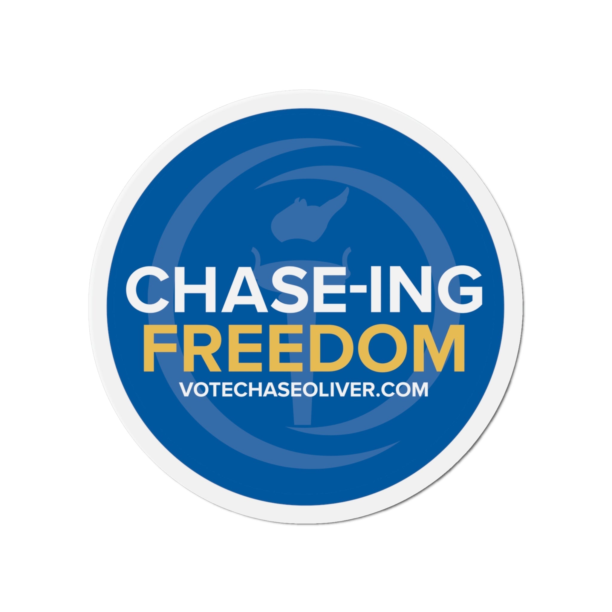 Chase-ing Freedom - Chase Oliver for President Die-Cut Magnets
