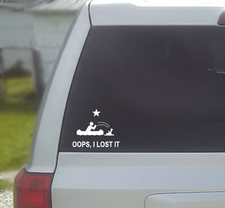 Oops I lost It - Boat accident  Vinyl Window Decal